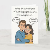 Carte d'anniversaire mignonne - Vous savez que j'a (Devant)