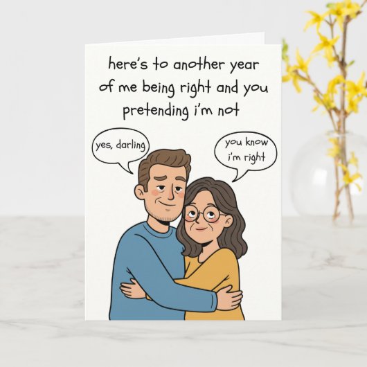 Carte d'anniversaire mignonne - Vous savez que j'a (Fleur jaune)