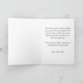 Carte d'anniversaire militaire "À mon mari" (Intérieur)