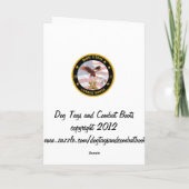 Carte d'anniversaire militaire vintage (Dos)