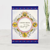 Carte d'anniversaire militaire vintage (Devant)