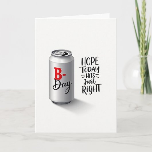 Carte d'anniversaire minimaliste (Devant)