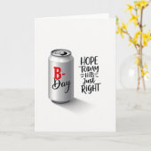 Carte d'anniversaire minimaliste (Fleur jaune)