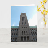 Carte d'anniversaire "Minneapolis Clock Tower Look (Fleur jaune)