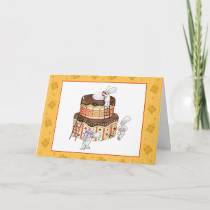Carte d'anniversaire minuscule de chefs