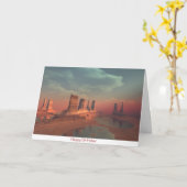 CARTE D'ANNIVERSAIRE MIRAGE (Fleur jaune)