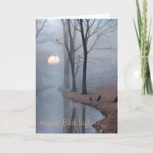 Carte d'anniversaire Misty Morning (Devant)