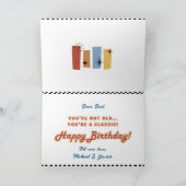 Carte d'anniversaire modèle vintage - Classique de (Intérieur)