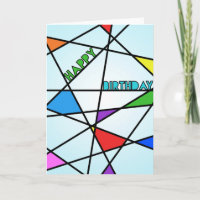 Carte d'anniversaire moderne