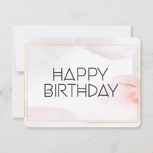 Carte d'anniversaire moderne et joyeuse avec polic