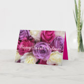 Carte d'anniversaire moderne Floral Happy Sweet si (Devant)
