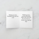 Carte d'anniversaire moderne Grill Master Heureux  (Intérieur)