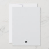 Carte d'anniversaire moderne joyeux - Design minim (Dos)