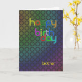 Carte d'anniversaire moderne pour frère (Fleur jaune)