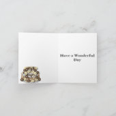 Carte d'anniversaire modifiable de gâteau au choco (Intérieur)