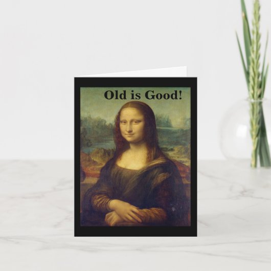 Carte d'anniversaire Mona Lisa (Devant)