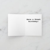 Carte d'anniversaire Mona Lisa (Intérieur)