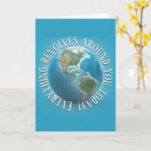 Carte d'anniversaire mondiale (Fleur jaune)