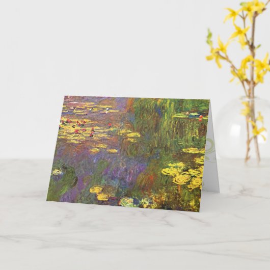 Carte d'anniversaire Monet (Fleur jaune)