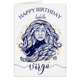Carte d'anniversaire monochrome de marine et d'or