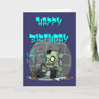 Carte d'anniversaire Monster Baby