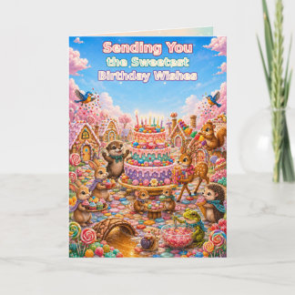 Carte d'anniversaire Moonberry Hollow Sweet Candy 