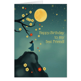 Carte d'anniversaire Moonlit Hill pour le meilleur