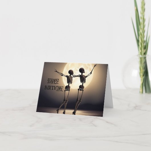 carte d'anniversaire mort (Devant)