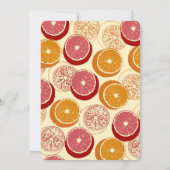 Carte d'anniversaire Motif Oranges (Dos)