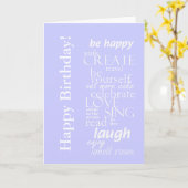 carte d'anniversaire motivante (Fleur jaune)