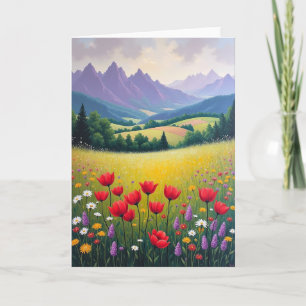 Carte d'anniversaire Mountain Meadow