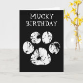 Carte d'anniversaire Mucky Paw (Fleur jaune)