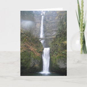 Carte d'anniversaire "Multnomah Falls"