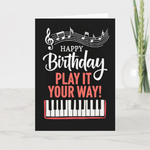 Carte d'anniversaire musicale