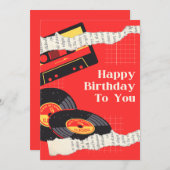 Carte d'anniversaire musicale (Devant / Derrière)