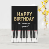 Carte d'anniversaire musicale (Fleur jaune)