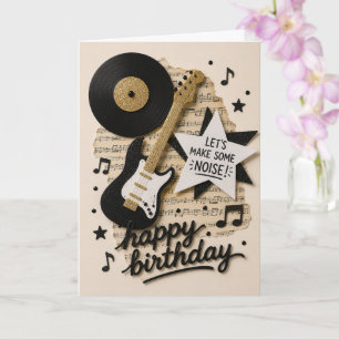 Carte d'anniversaire musicale amusante pour tous l