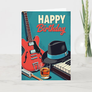 Carte d'anniversaire Musique Joyeuse