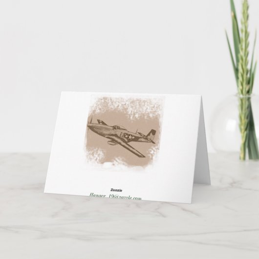 Carte d'anniversaire Mustang (Dos)