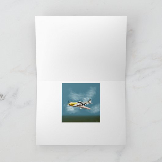 Carte d'anniversaire Mustang (Intérieur)