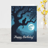 Carte d'anniversaire mystique joyeuse (Fleur jaune)