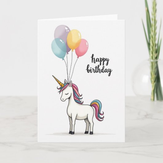 Carte d'anniversaire mythique (Devant)
