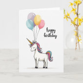 Carte d'anniversaire mythique (Fleur jaune)
