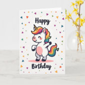 Carte d'anniversaire mythique (Fleur jaune)