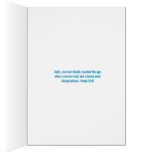 Carte d'anniversaire Narcissist en chef (Intérieur (Droit))