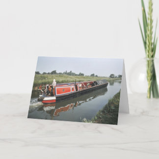 Carte d'anniversaire Narroboat