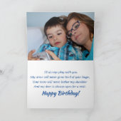 Carte d'anniversaire Nephew Photo personnalisée Bl (Intérieur)