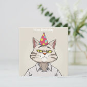 Carte d'anniversaire Nice - Édition Cat (Debout devant)