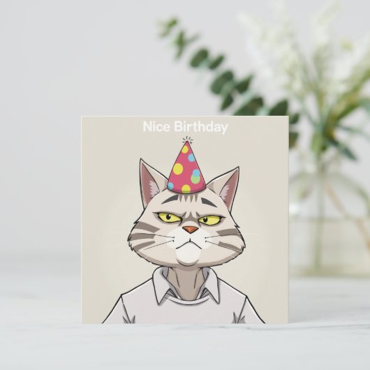 Carte d'anniversaire Nice - Édition Cat (Debout devant)
