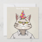 Carte d'anniversaire Nice - Édition Cat (Devant)